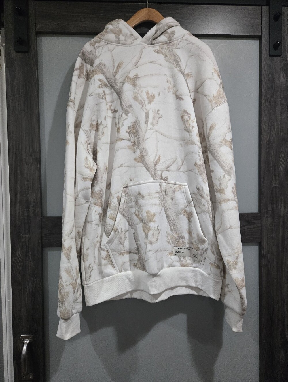 Comfrt White Oak Camo Hoodie Heavyweight XL Unisex